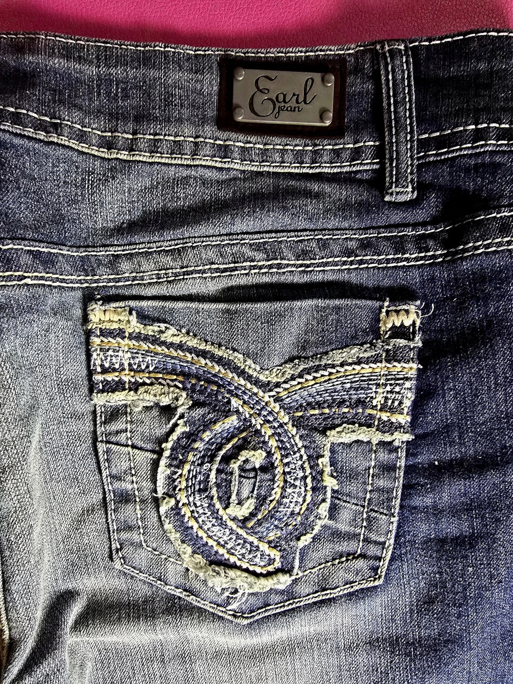 Earl Jean Dark Wash Jeans - Slate Gray Size 14